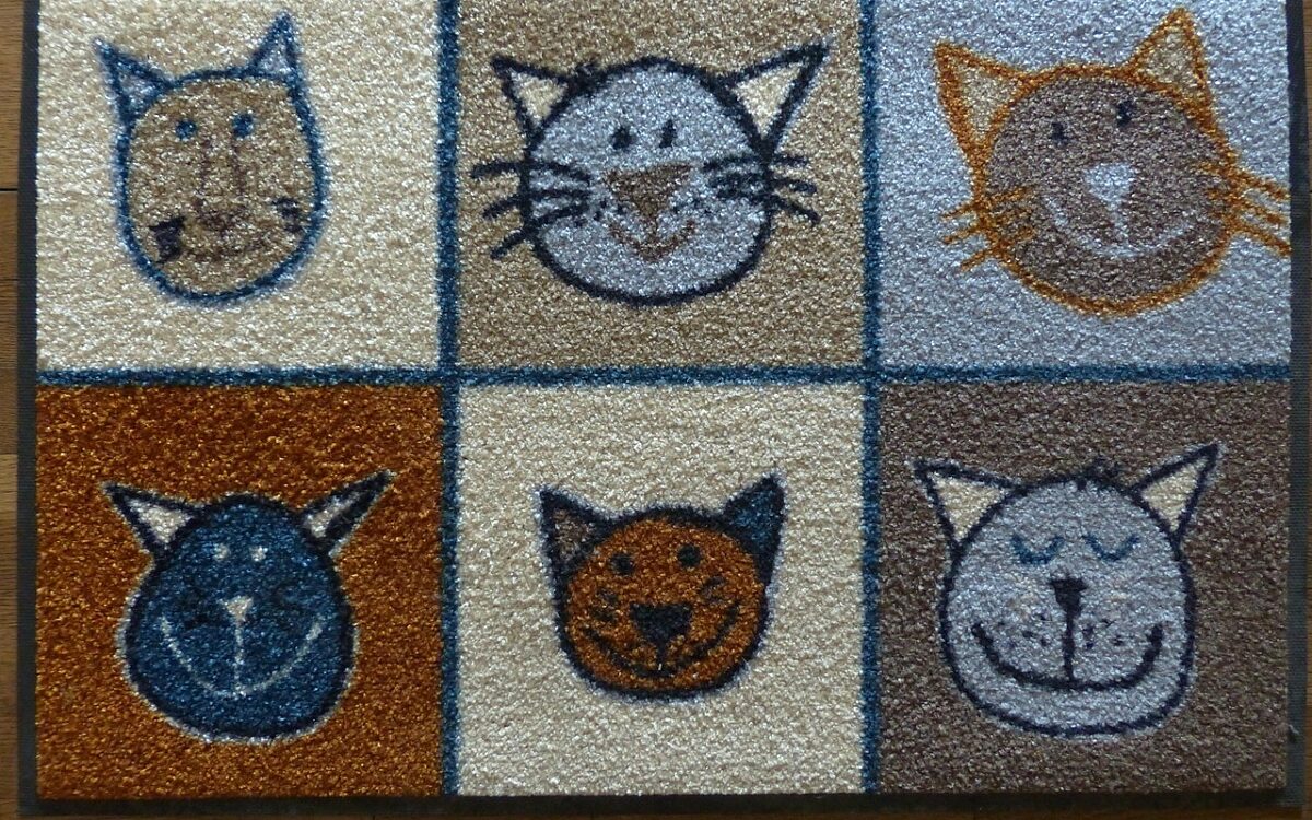 Eine Fußmatte Eine Fußmatte