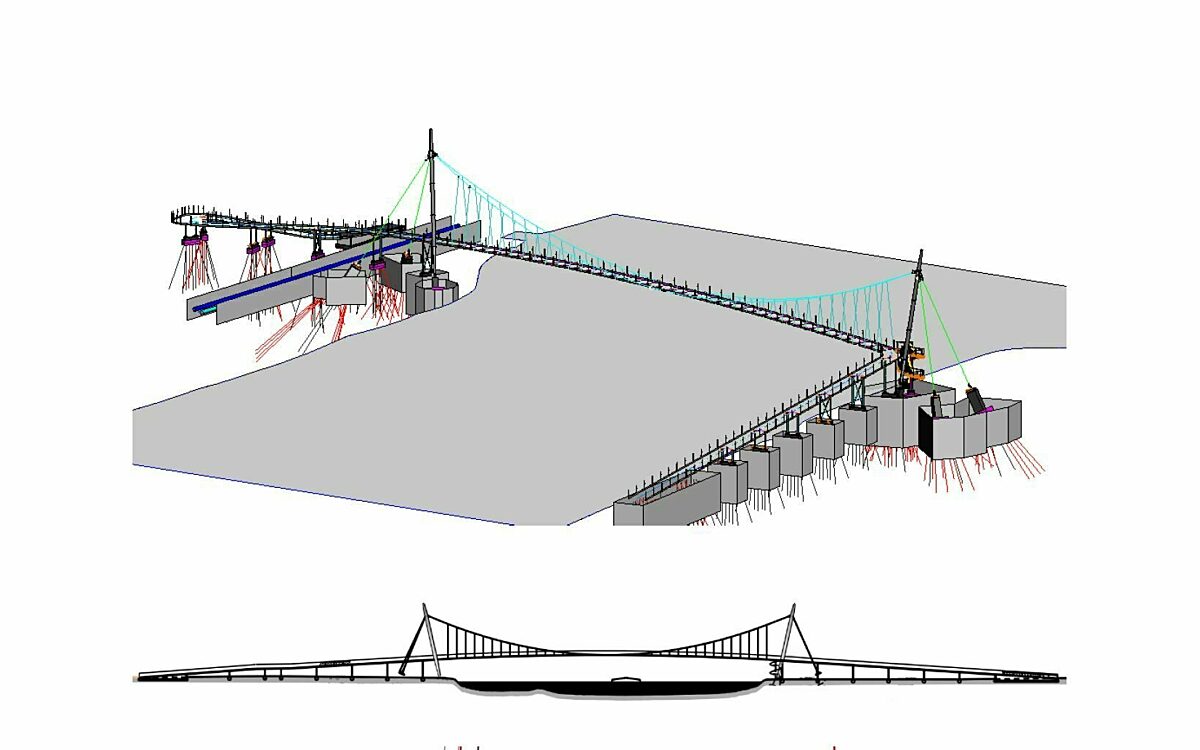Animation der neuen Fußgängerbrücke zwischen Veitshöchheim und Margetshöchheim Animation der neuen Fußgängerbrücke zwischen Veitshöchheim und Margetshöchheim