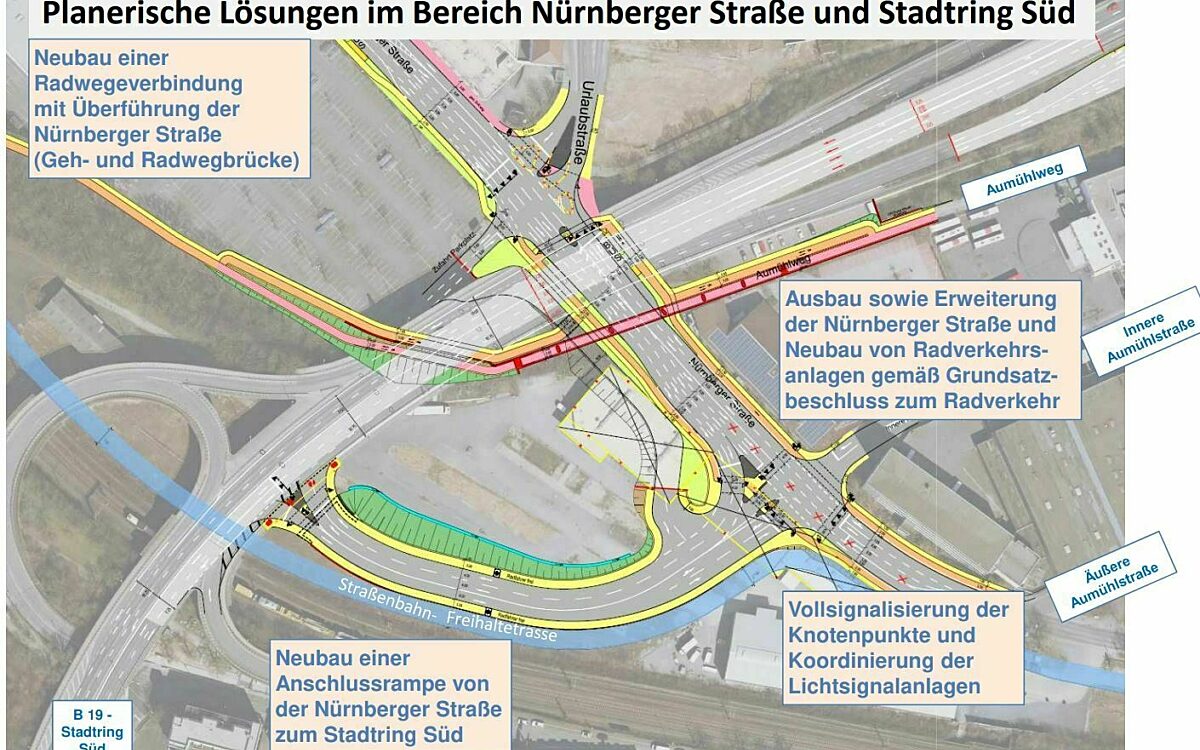 Greinbergknoten Übersicht über die neue Auffahrtrampe zum Stadtring-Süd Greinbergknoten Übersicht über die neue Auffahrtrampe zum Stadtring-Süd