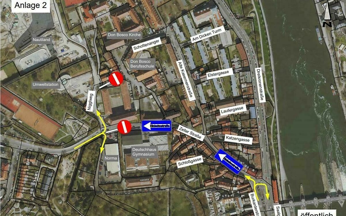 Die Verkehrsführung in der Zeller Straße Die Verkehrsführung in der Zeller Straße