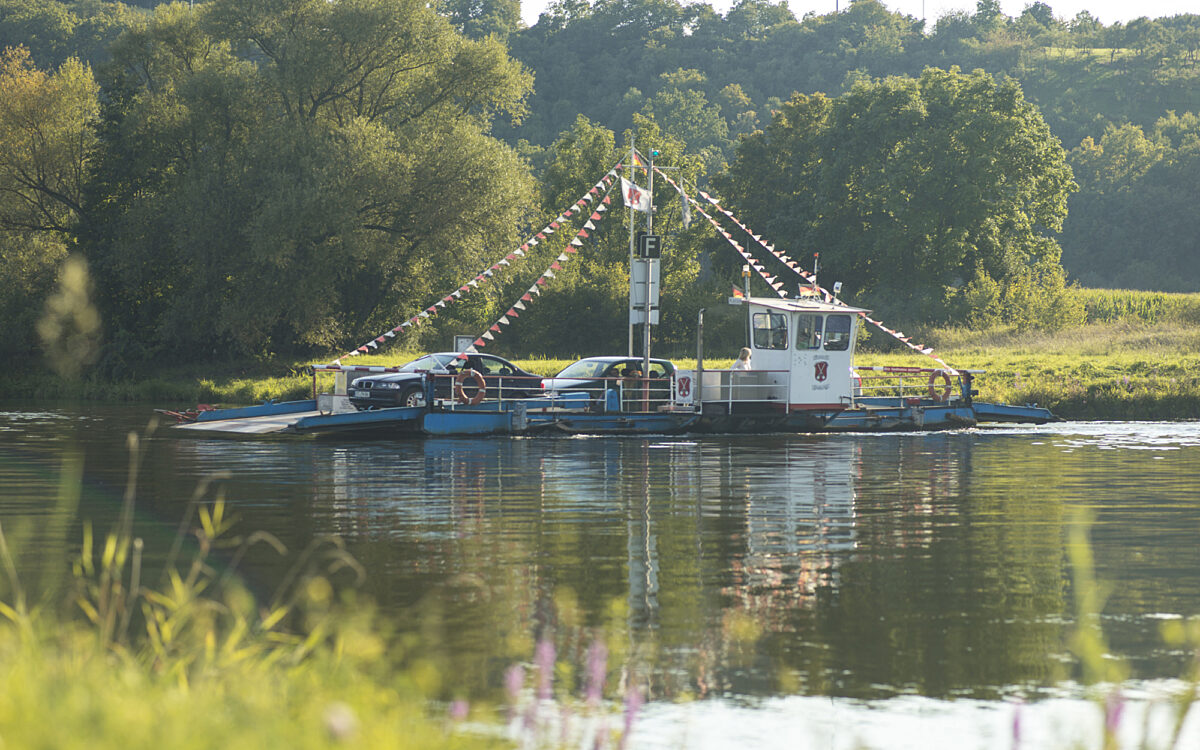 Die Mainfähre in Fahr Die Mainfähre in Fahr