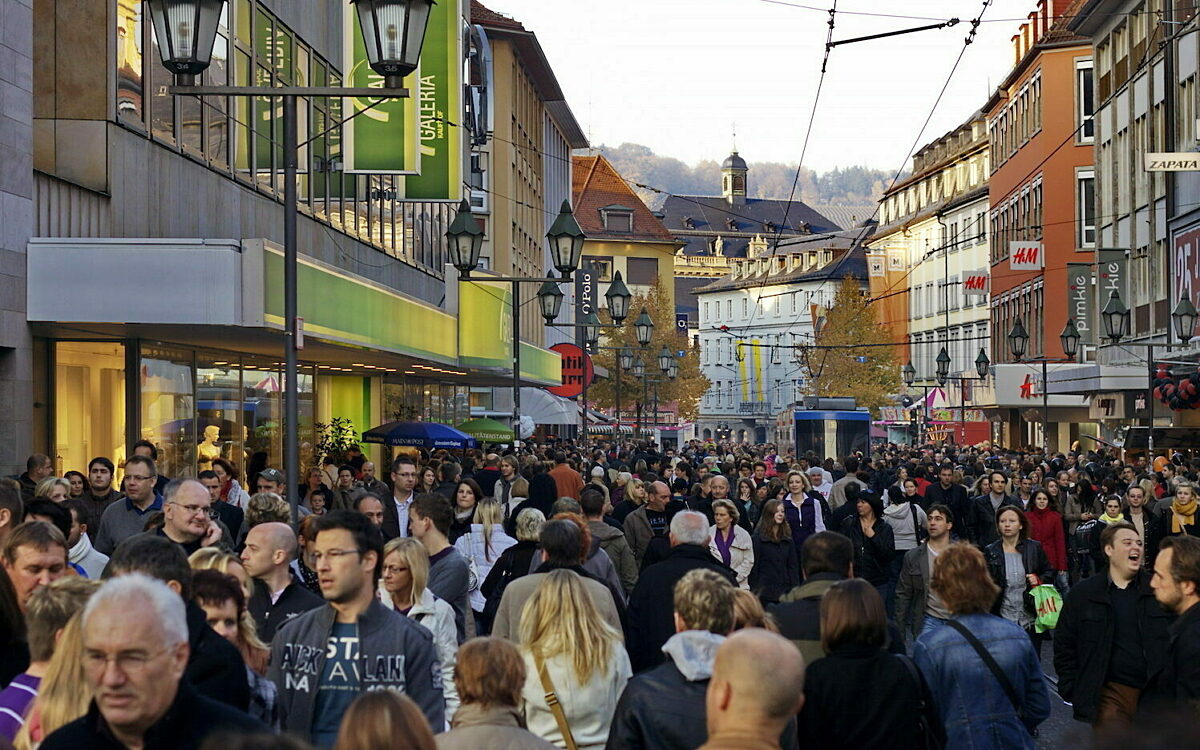Menschen Innenstadt Würzburg Menschen Innenstadt Würzburg