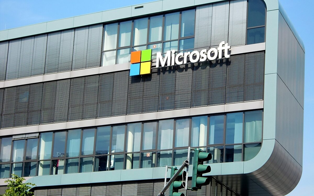 Ein Microsoft Gebäude Ein Microsoft Gebäude