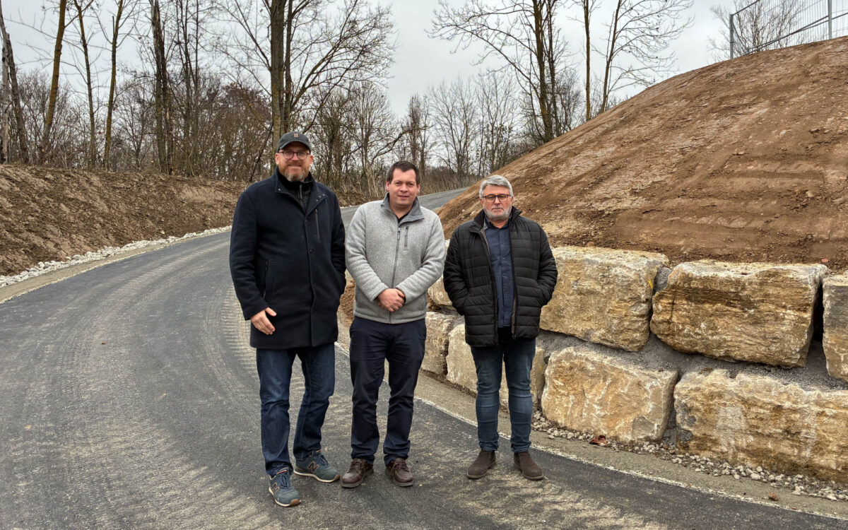 Neue zufahrt wertstoffhof wue