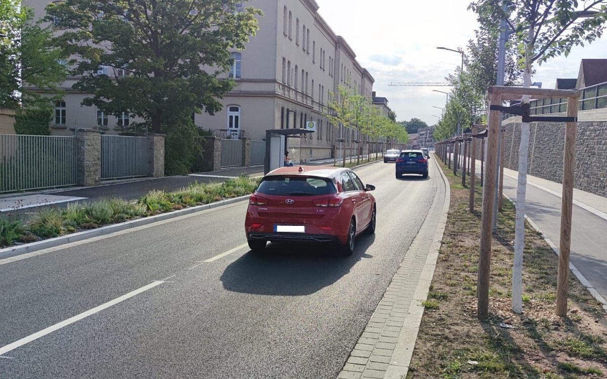 Die neu gestaltete Nürnberger Straße Die neu gestaltete Nürnberger Straße