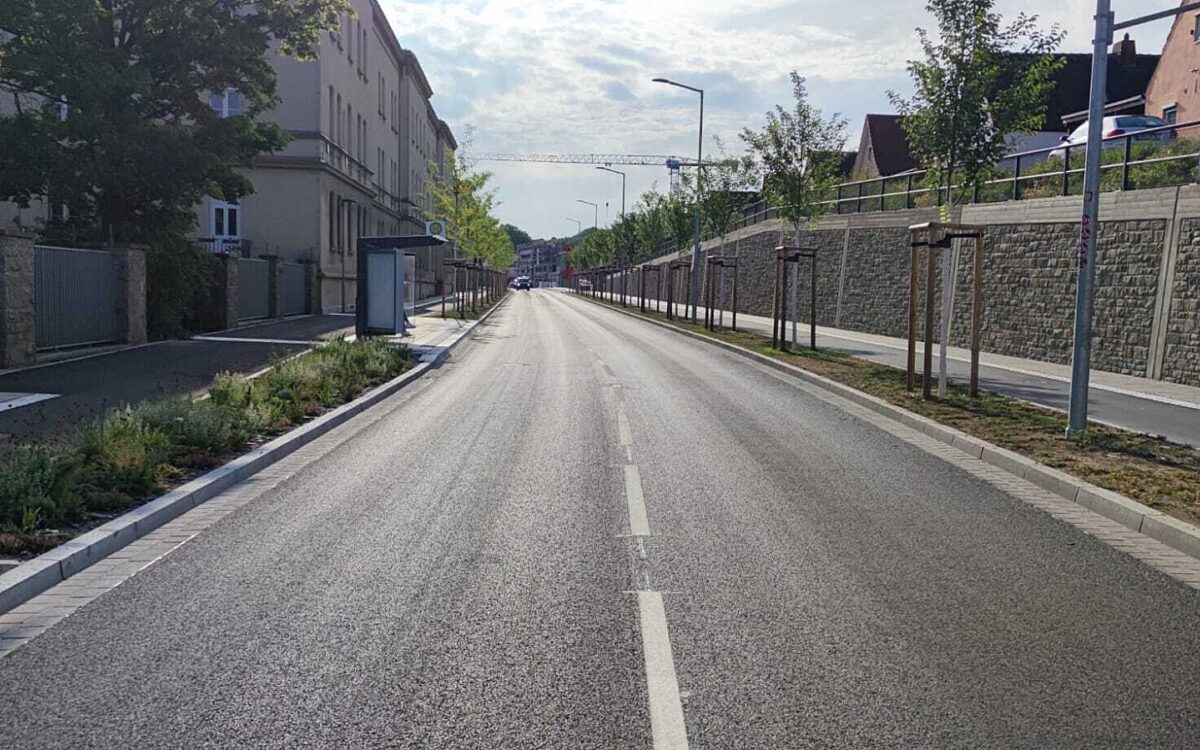 Die neu gestaltete Nürnberger Straße Die neu gestaltete Nürnberger Straße