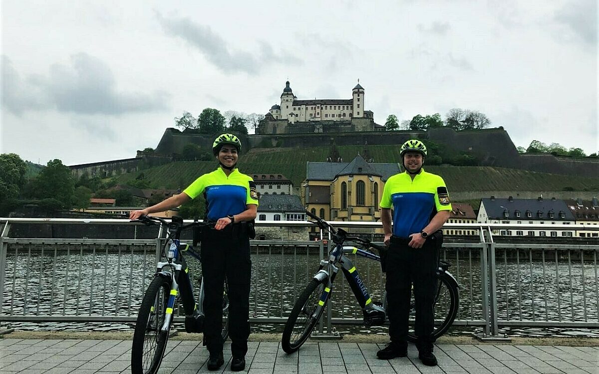Die Fahrradstreife der Polizei Würzburg Die Fahrradstreife der Polizei Würzburg