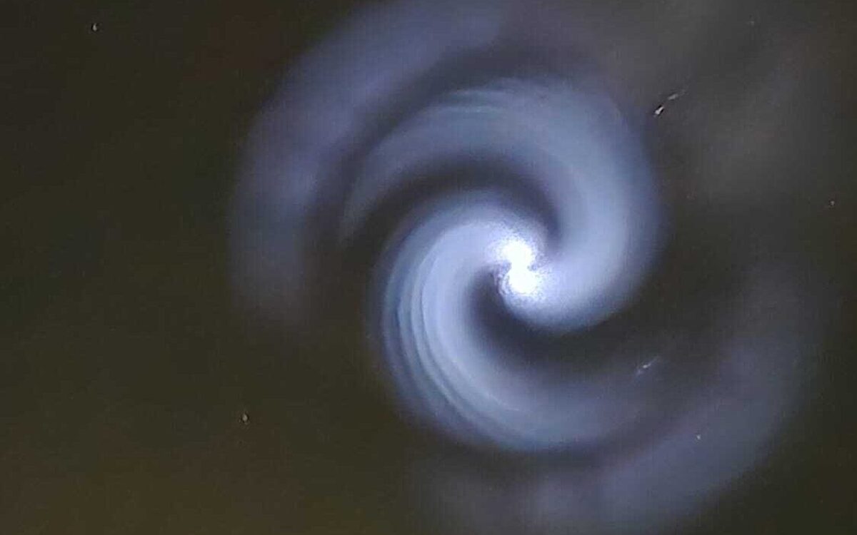 Die leuchtende Spirale, aufgenommen in Leinach Die leuchtende Spirale, aufgenommen in Leinach