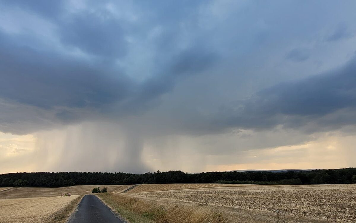 Das Unwetter von Heßlar aus der Ferne Das Unwetter von Heßlar aus der Ferne
