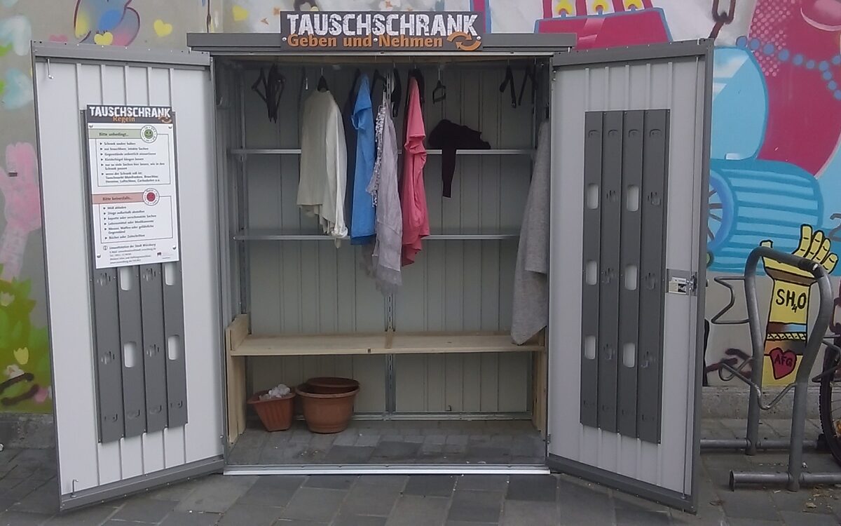 Der neue Tauschschrank in der Würzburger Zellerau Der neue Tauschschrank in der Würzburger Zellerau