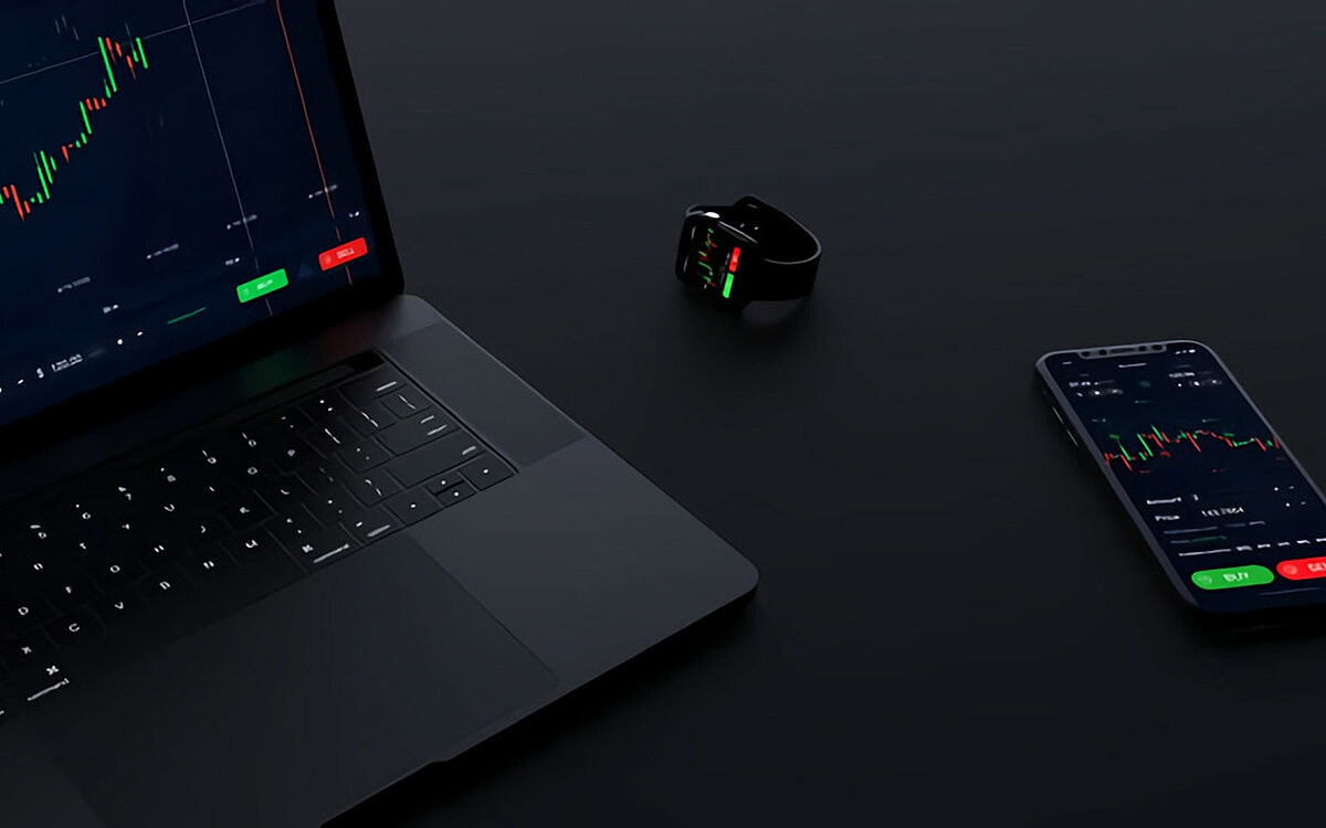 Handeln am Pc und Smartphone - unsplash.com Handeln am Pc und Smartphone - unsplash.com