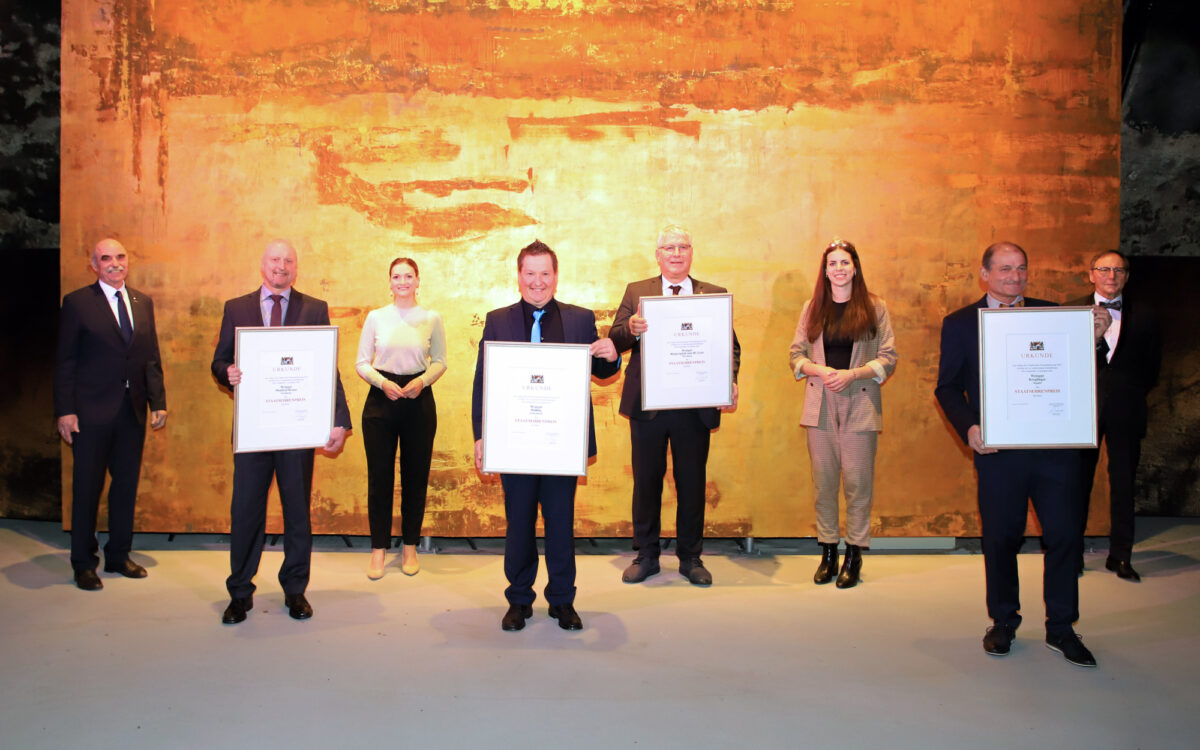 Die vier Bayerischen Staatsehrenpreistraeger 2021 Die vier Bayerischen Staatsehrenpreistraeger 2021